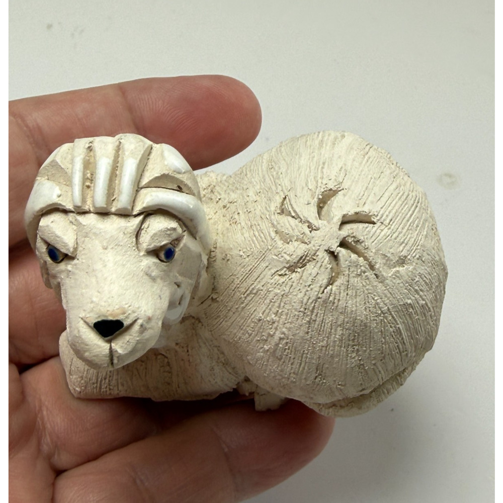 Artesania Rinconada Baby Camel #91 Llama Alpaca Figurine Uruguay White Clay - Picture 5 of 6